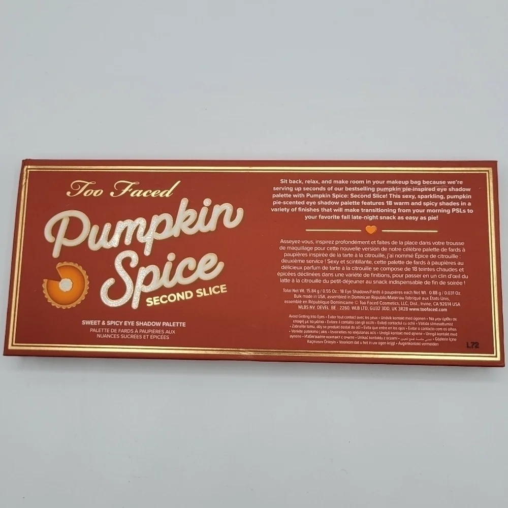 Too Faced Pumpkin Spice Second Slice Eye Shadow Palette